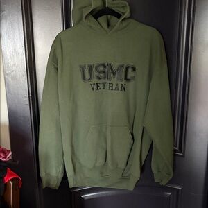 Gildan Olive USMC Veteran Hoodie
